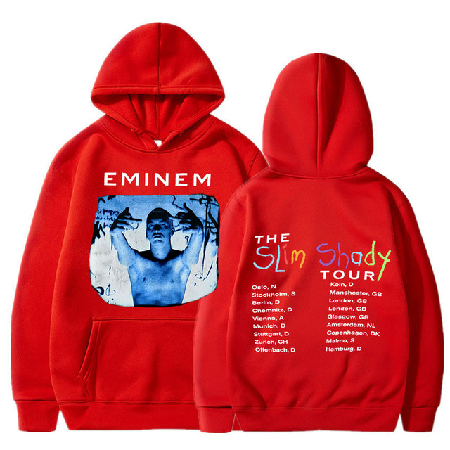 Eminem red hoodie shop