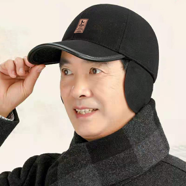 Baseball cap with ear protection hot sale
