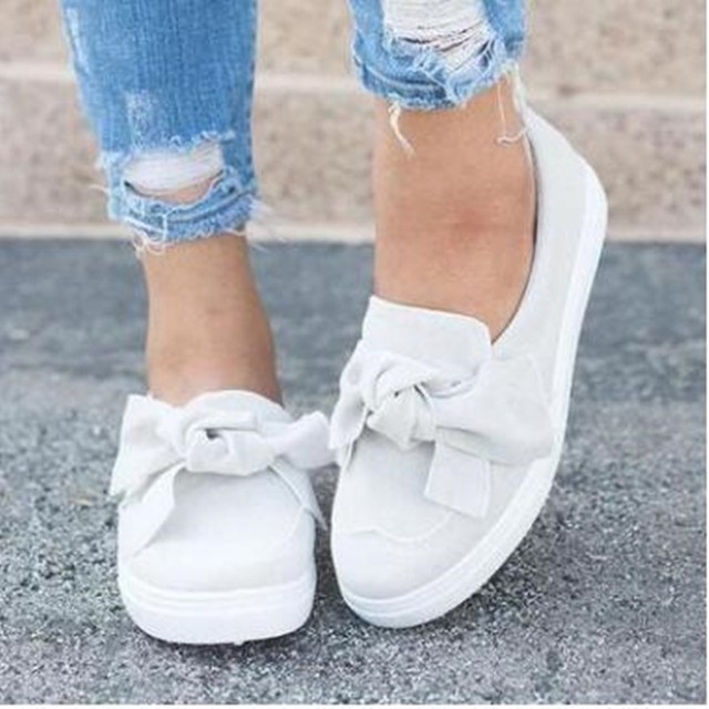Comemore Casual Sneakers Women Without Heels Spring Summer Loafers Female Loafers Slip on Flats Ladies Shoes Zapatos Mujer Color white Shoe Size 37 Uquid shopping cart Online shopping with crypto curr...
